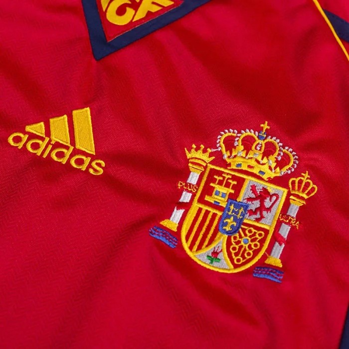 1998 Spain Home Retro Soccer Jersey