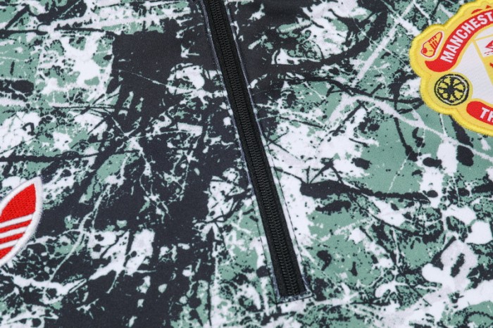 24-25 Manchester United High Quality Half Pull Tracksuit