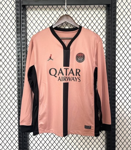 24-25 Paris Saint-Germain Third Long sleeves Fans Soccer Jersey
