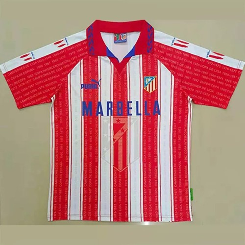 1995-1996 Atlético Madrid Home Retro Soccer Jersey