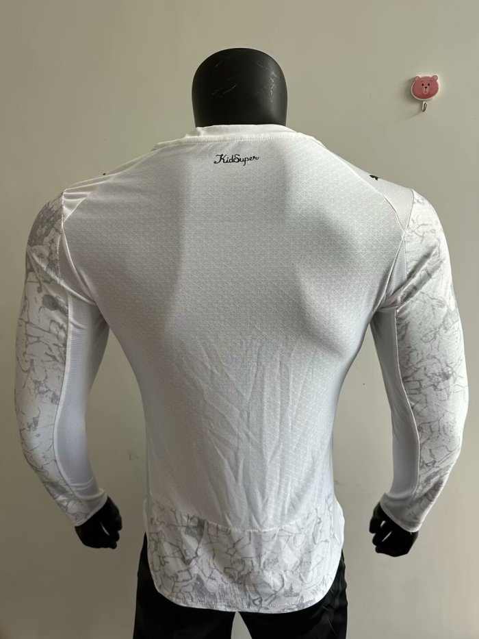 25-26 Manchester City Away Long Sleeves Player Version Soccer Jersey