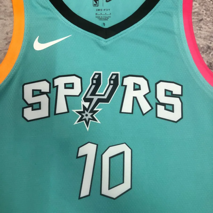 22-23 SA Spurs SOCHAN #10 Blue City Edition Top Quality Hot Pressing NBA Jersey