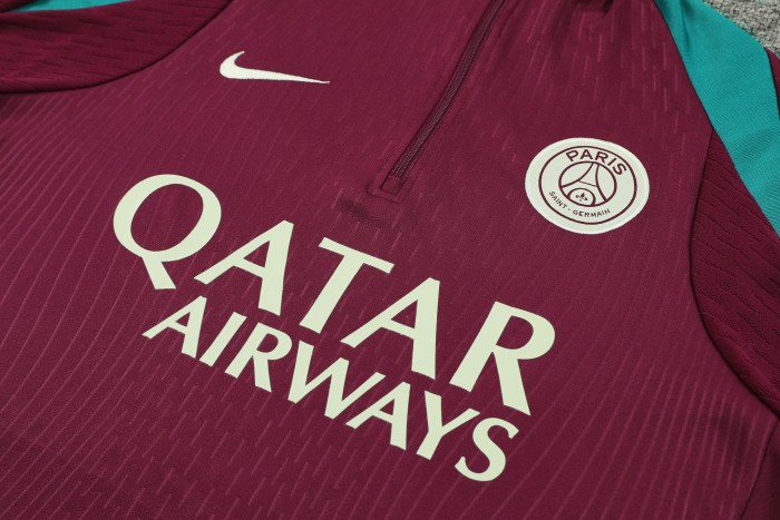 24-25 Paris Saint-Germain High Quality Half Pull Tracksuit