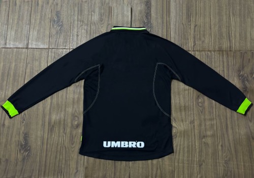 1998-1999 Manchester United Third UCL Edition Long Sleeve Retro Soccer Jersey