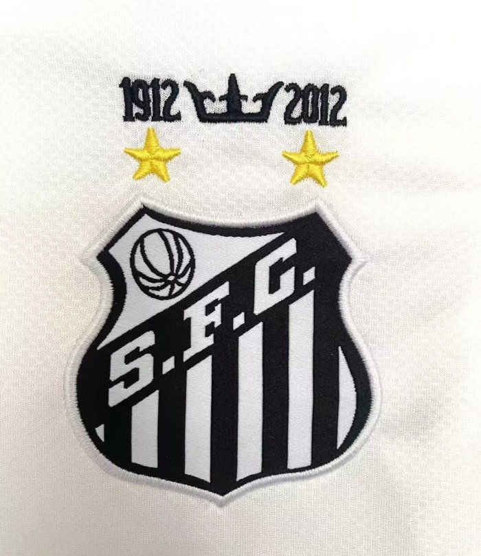 2012-2013 Santos FC Home Long sleeves Retro Soccer Jersey