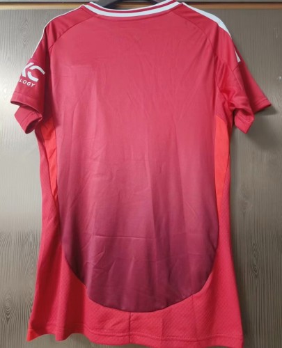 24-25 Manchester United Home Women Fans Soccer Jersey