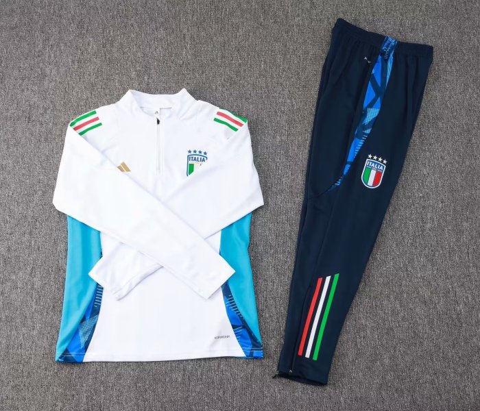 24-25 Italy High Quality Half Pull Tracksuit