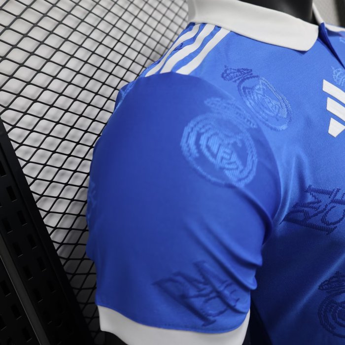 25-26 Real Madrid Blue Special Edition Player Version Training Shirts