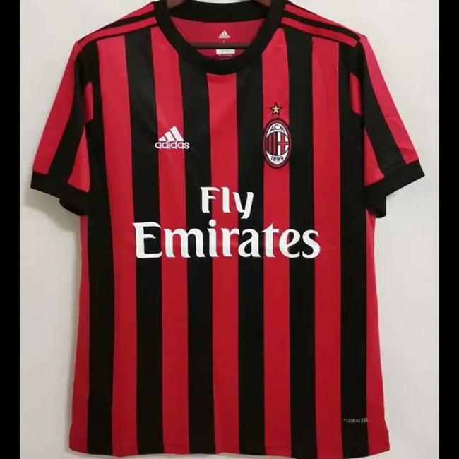 2017-2018 AC Milan Home Retro Soccer Jersey