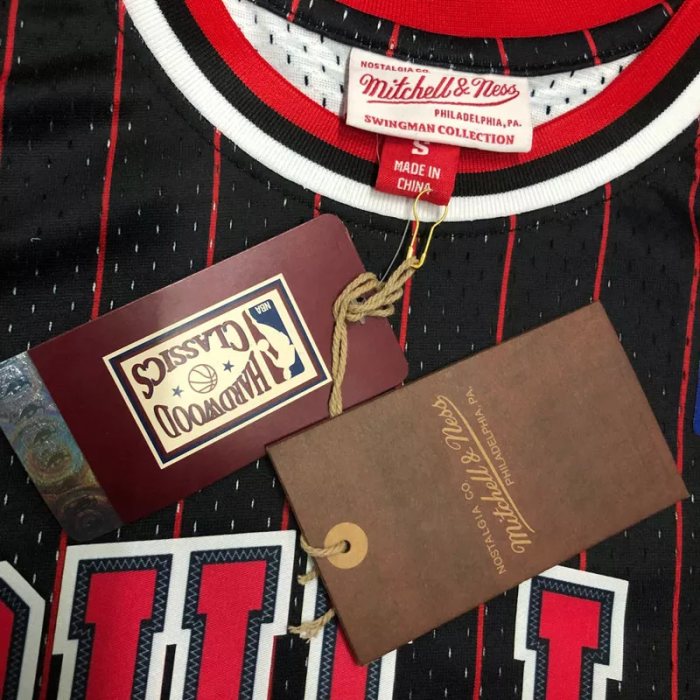 1996 BULLS JORDAN #23 Black Retro Top Quality Hot Pressing NBA Jersey