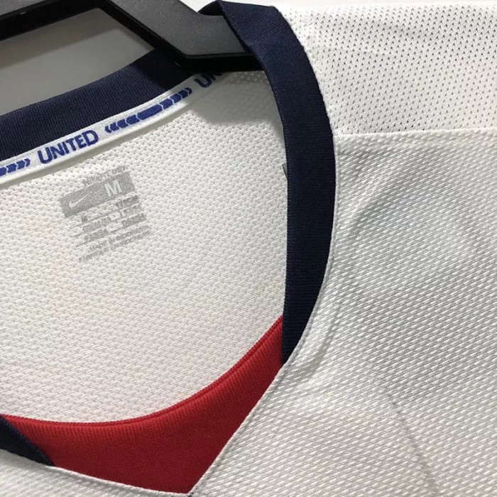 2008-2009 Manchester United Away Long Sleeve Retro Soccer Jersey(带决赛字)