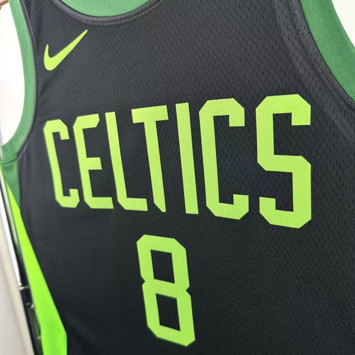 24-25 CELTICS PORZINGIS #8 Black City Edition Top Quality Hot Pressing NBA Jersey