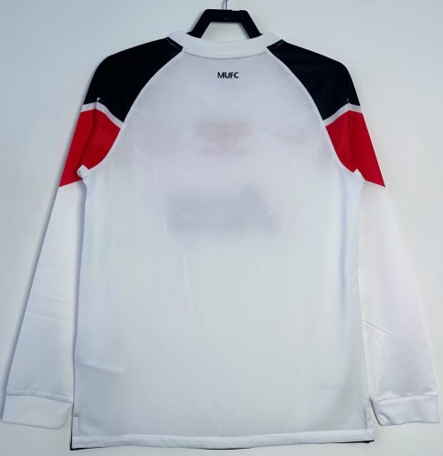 2010-2011 Manchester United Away Long Sleeve Retro Soccer Jersey