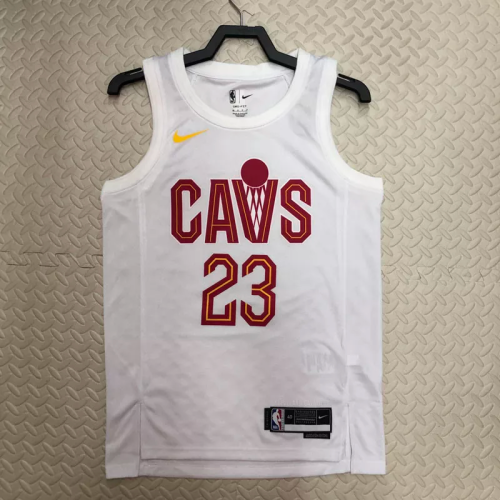 22-23 Cleveland Cavaliers JAMES #23 White Top Quality Hot Pressing NBA Jersey