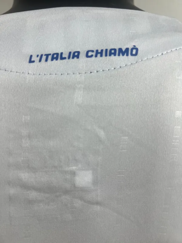 2024 Italy European Cup Away Long Sleeve Player Version Soccer Jersey