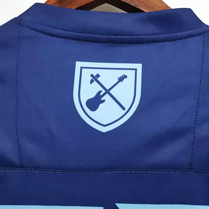 21-22 West Ham x Iron Maiden blue Fans soccer jersey(联名版)