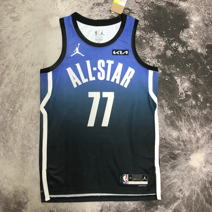 2023 ALL STAR DONCIC #77 Blue Top Quality Hot Pressing NBA Jersey