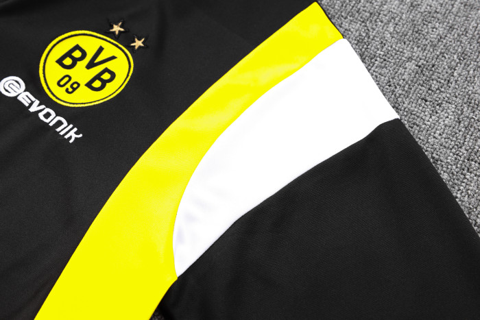 23-24 Dortmund High Quality Half Pull Tracksuit