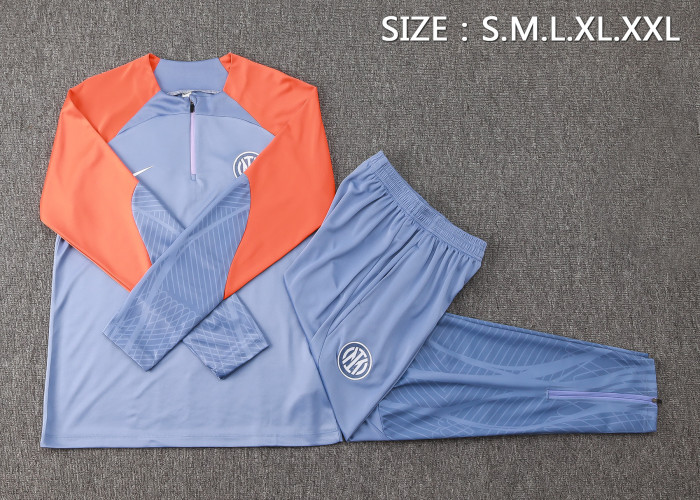24-25 Inter Milan High Quality Half Pull Tracksuit