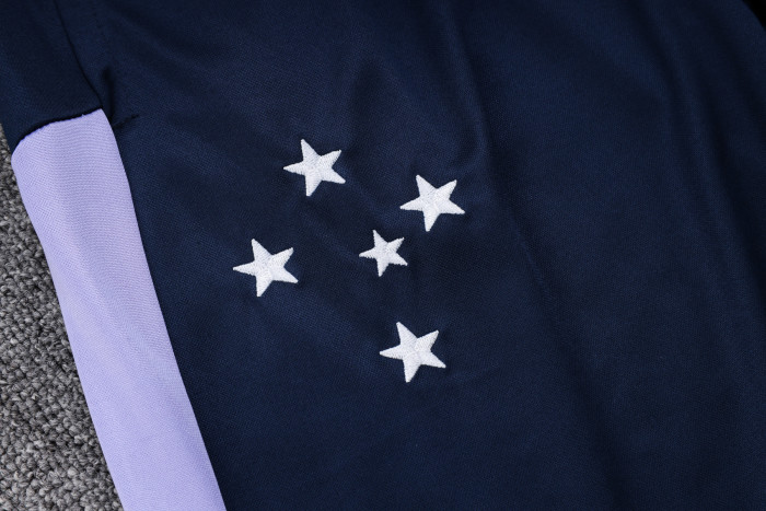 23-24 Cruzeiro High Quality Half Pull Tracksuit