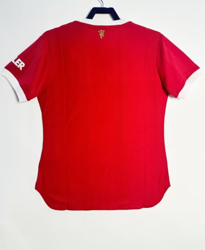 2021-2022 Manchester United Home Player Version Retro Soccer Jersey