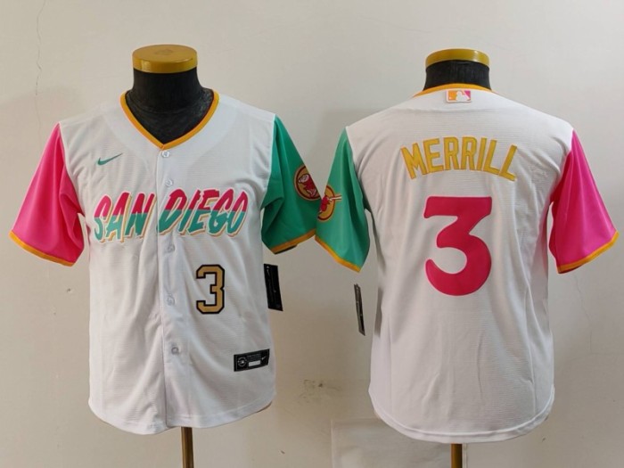 2024 NFL San Diego Padres New Pattern Kids Jersey