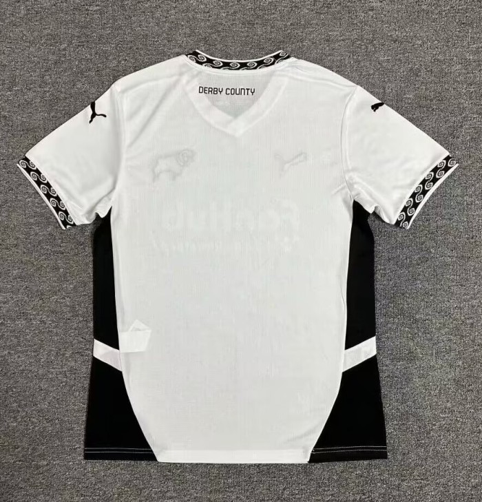 24-25 Derby County Home Fans Soccer Jersey