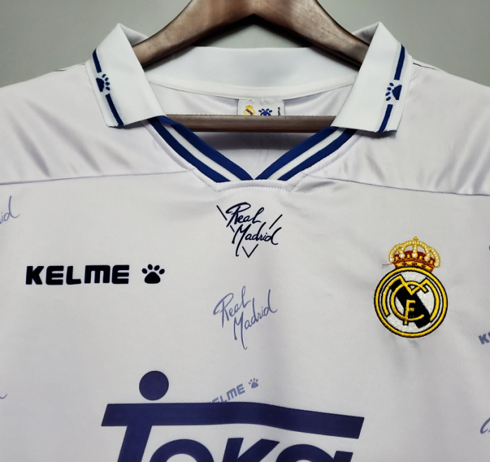 1994-1996 Real Madrid Home Retro Soccer Jersey