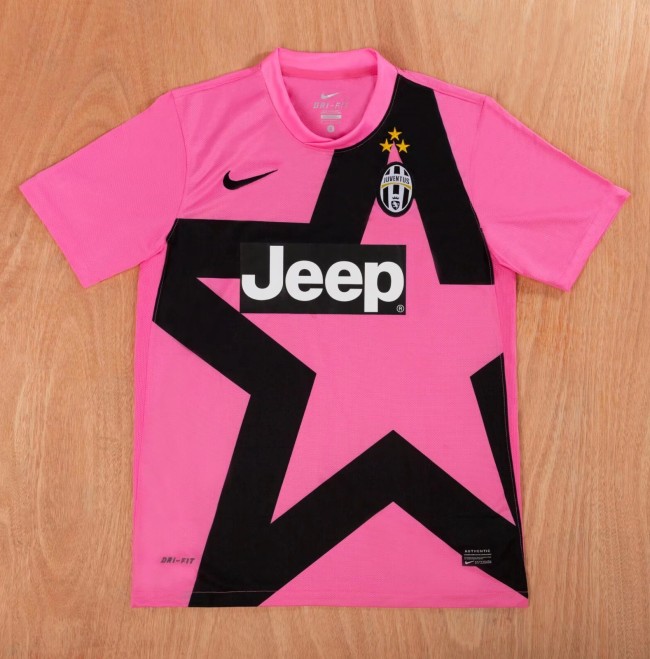 2012-2013 Juventus Pink Away Retro Soccer Jersey