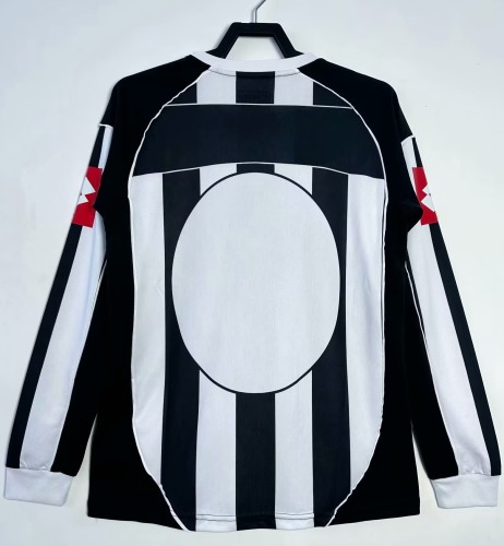 2002-2003 Juventus Home Long Sleeve Retro Soccer Jersey