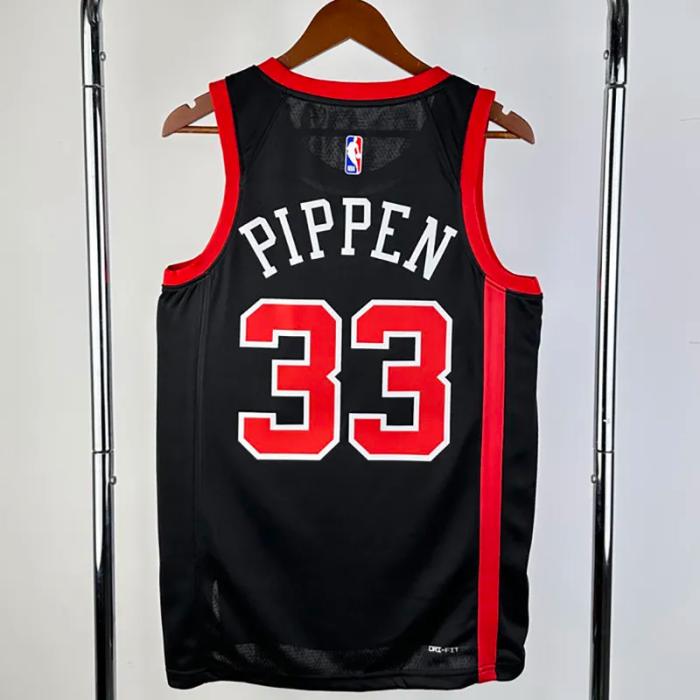 23-24 BULLS PIPPPEN #33 Black City Edition Top Quality Hot Pressing NBA Jersey