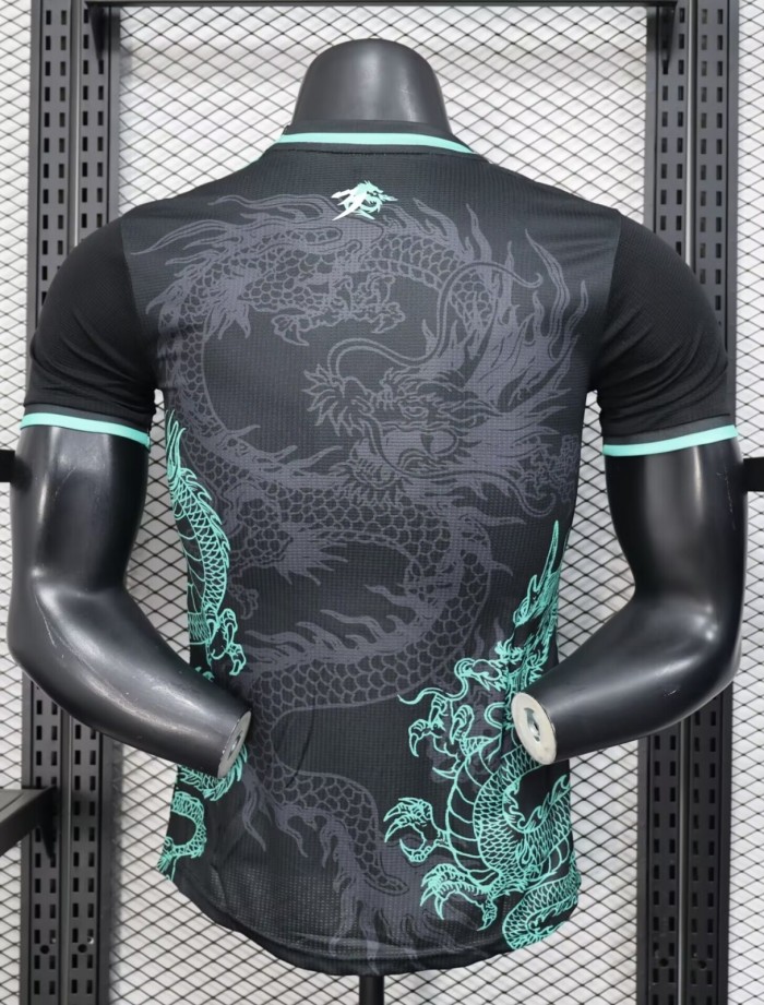 25-26 Algeria Black Green Player Version Training shirts