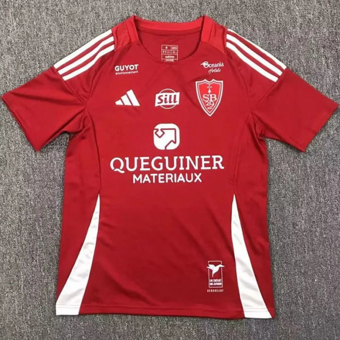 24-25 Stade Brestois 29 Home Fans Soccer Jersey