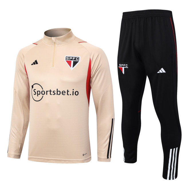 23-24 Sao Paulo FC High Quality Half Pull Tracksuit