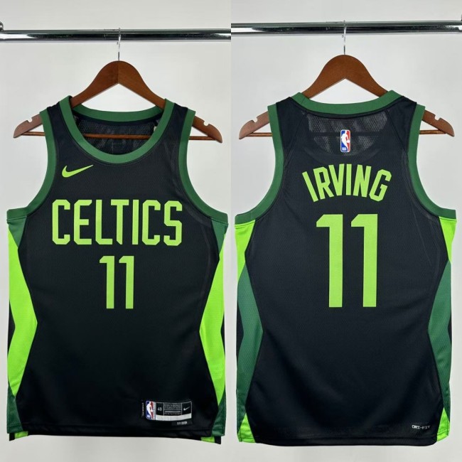 24-25 CELTICS IRVING #11 Black City Edition Top Quality Hot Pressing NBA Jersey