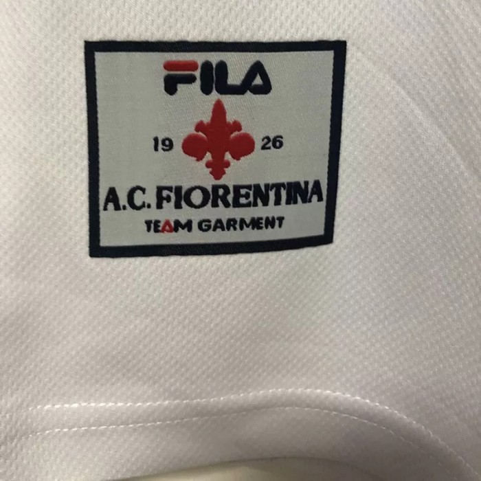 1998 Fiorentina Away White Retro Soccer Jersey