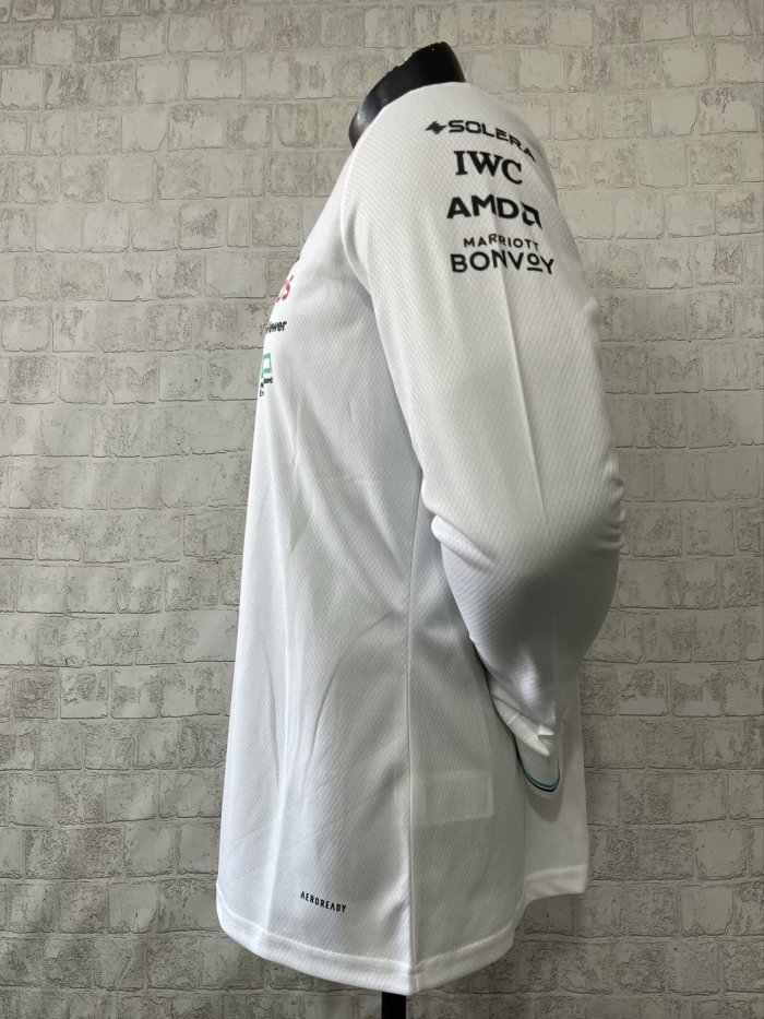 2025 F1 Benz New Pattern Long Sleeve Racing Suit 长袖