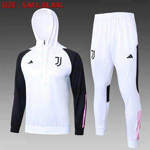 23-24 Juventus High Quality Kids Hoodie Jacket Tracksuit
