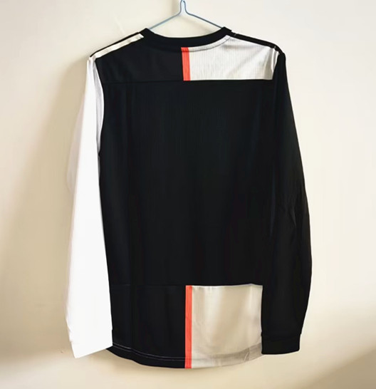 2019-2020 Juventus Home Long Sleeves Player Retro Soccer Jersey