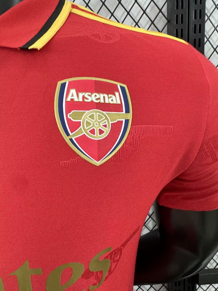 25-26 Arsenal Red Special Edition Player Version Soccer Jersey 三叶草标
