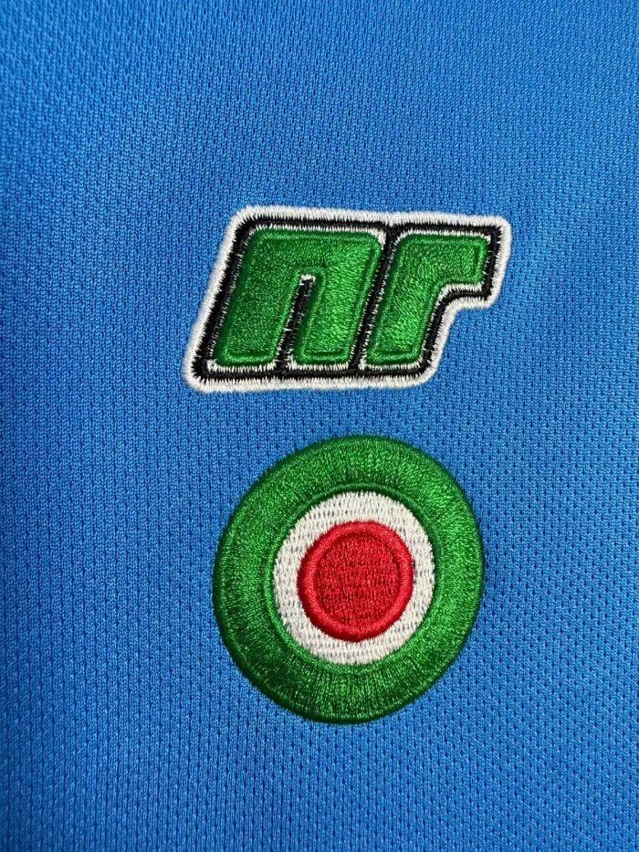 1987-1988 Napoli Home Long sleeves Retro Soccer Jersey