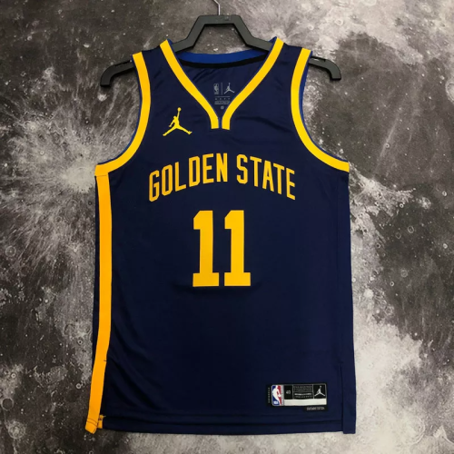 22-23 WARRIORS THOMPSON #11 Royal blue Top Quality Hot Pressing NBA Jersey (Trapeze Edition)