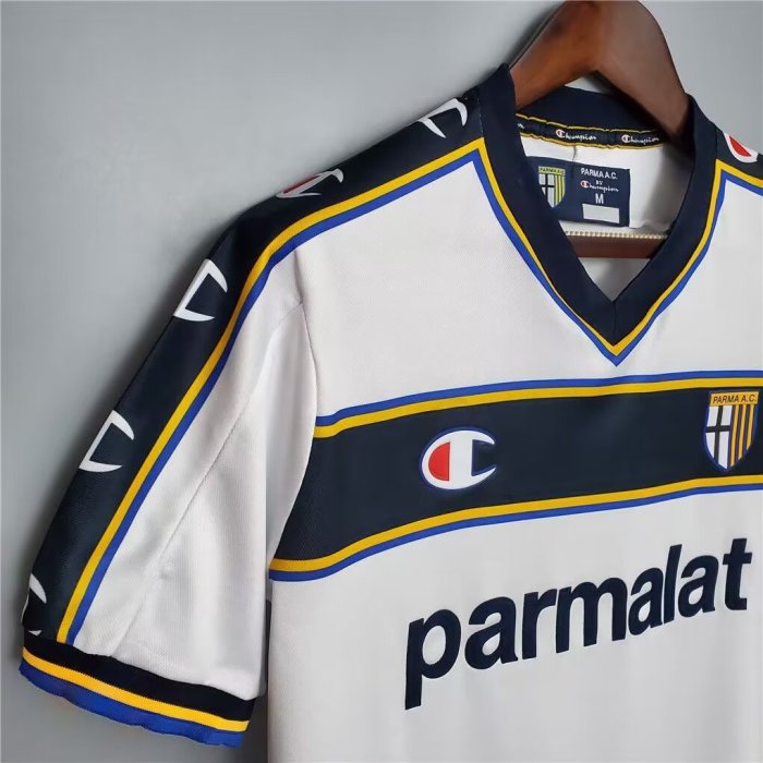 2002-2003 Parma Home Retro Soccer Jersey