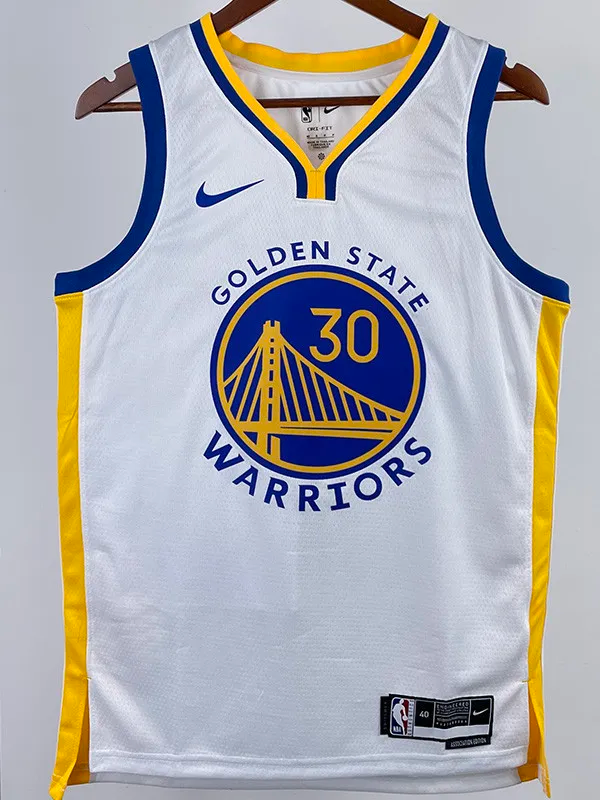 22-23 WARRIORS CURRY #30 White Top Quality Hot Pressing NBA Jersey