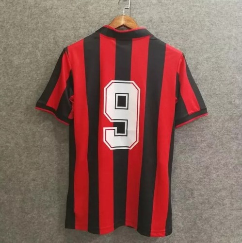 1991-1992 AC Milan Home Retro Soccer Jersey