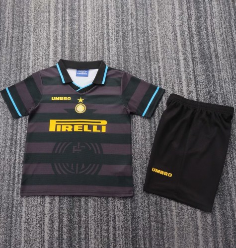1997-1998 Inter Milan Third Retro Kids Soccer Jersey
