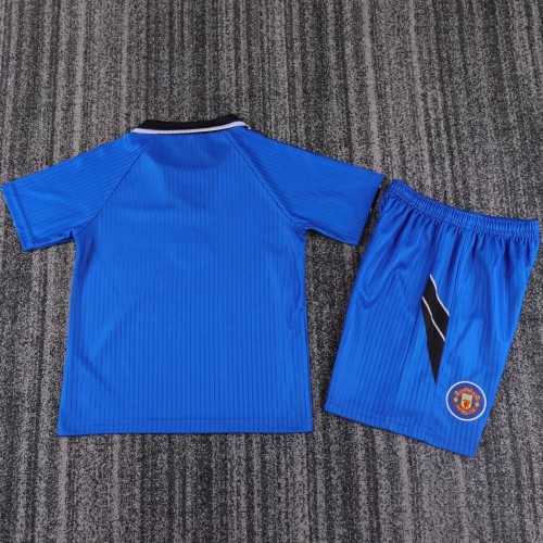 1996-1998 Manchester United Third Retro Kids Soccer Jersey