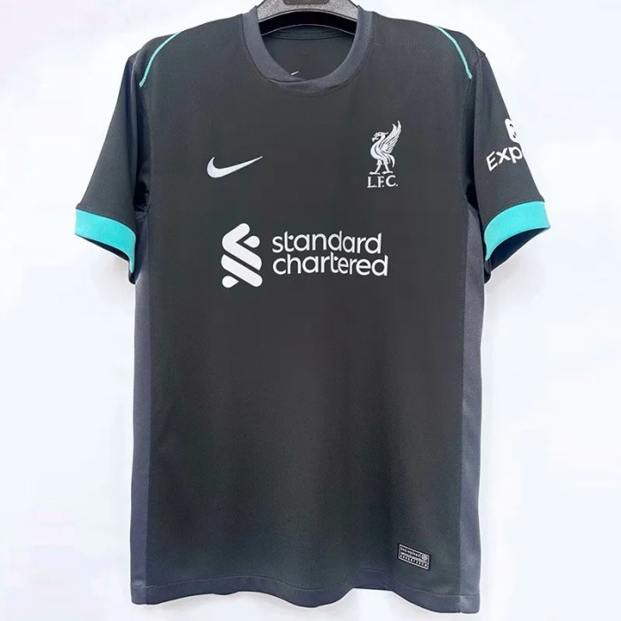 24-25 Liverpool Away Fans Soccer Jersey*背后带冠军杯