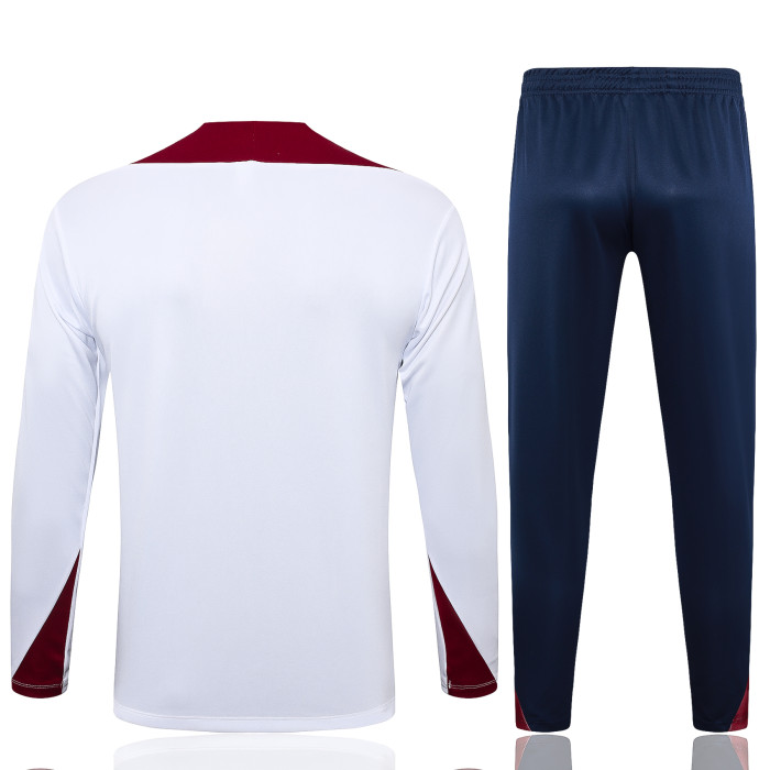 24-25 England High Quality Half Pull Tracksuit 