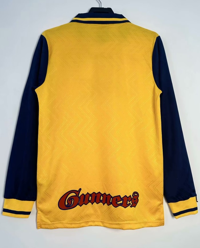 1996-1997 Arsenal Away Long Sleeve Retro Soccer Jersey